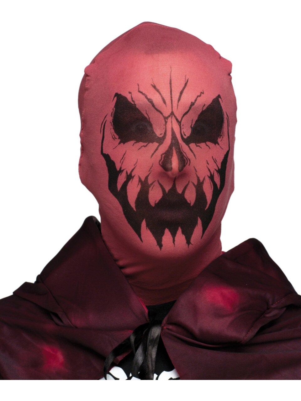 Scary Evil Devil Demon Stocking Fabric Mask Costume Accessory